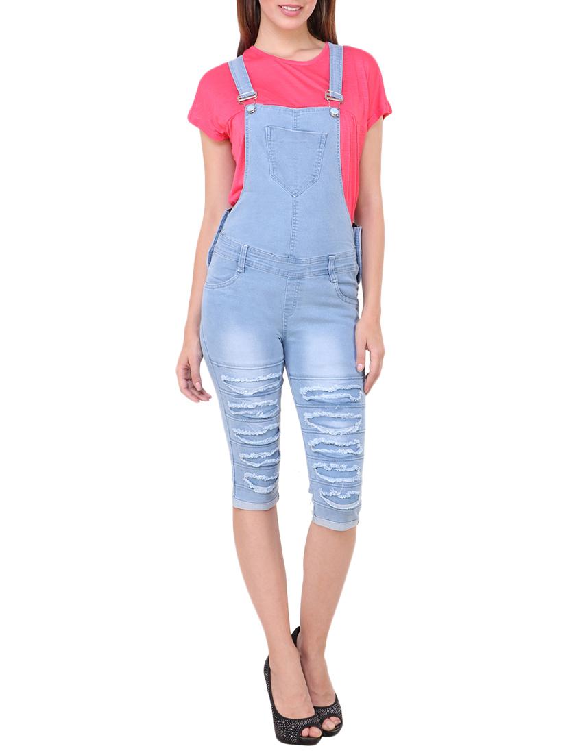 light blue denim dungree - 13288287 - Zoom Image - 1