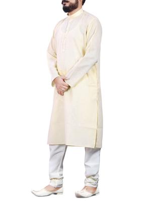 cream cotton ethnic wear set - 13289198 - Standard Image - 2