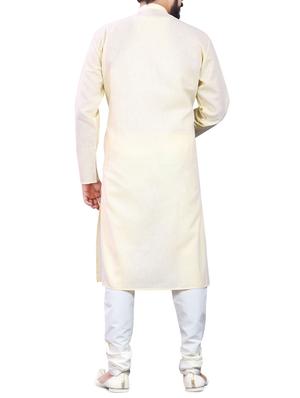 cream cotton ethnic wear set - 13289198 - Standard Image - 3