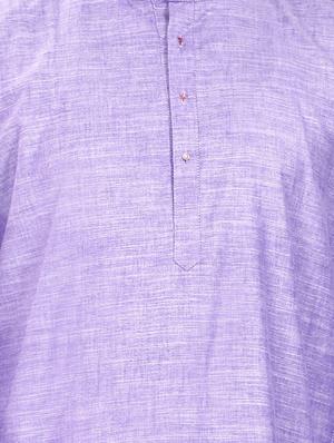 purple cotton ethnic wear set - 13289200 - Standard Image - 4