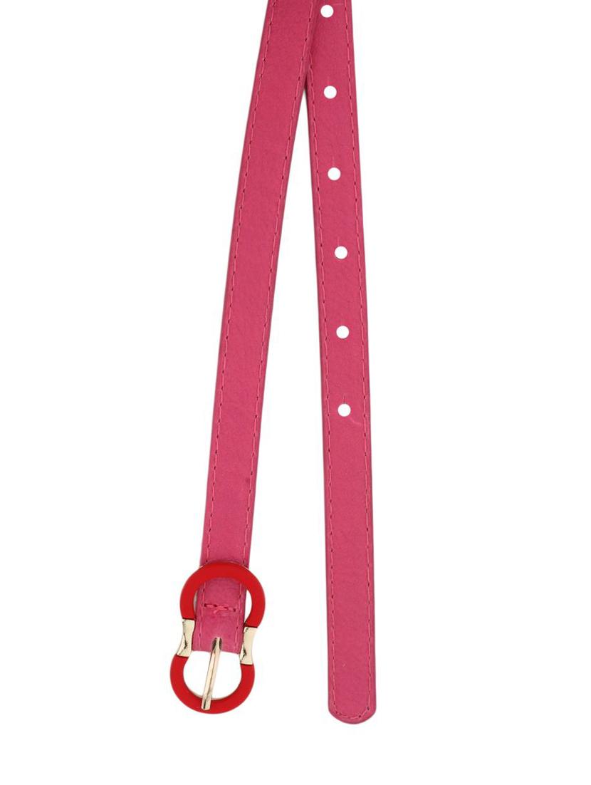 pink leatherette (pu belt - 13289853 - Zoom Image - 4