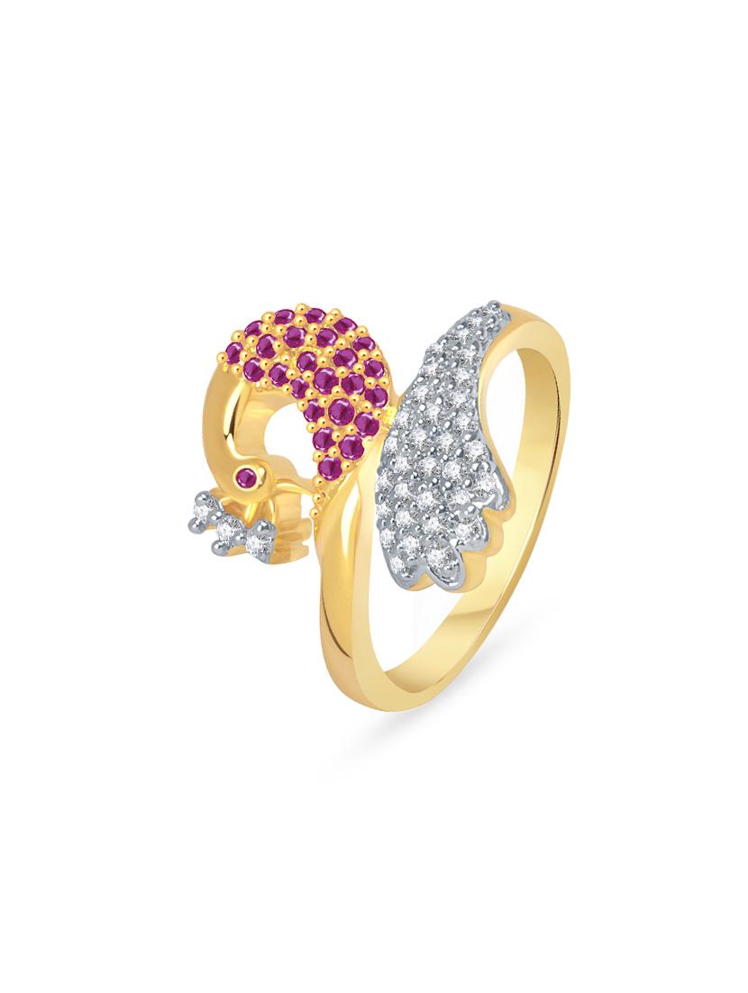 gold metal ring - 13290053 - Zoom Image - 1