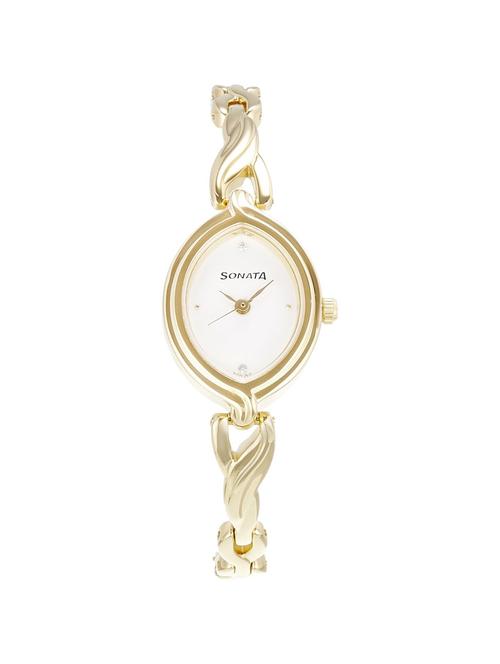sonata analog white dial women's watch - 8109ym01 - 13291927 - Standard Image - 1