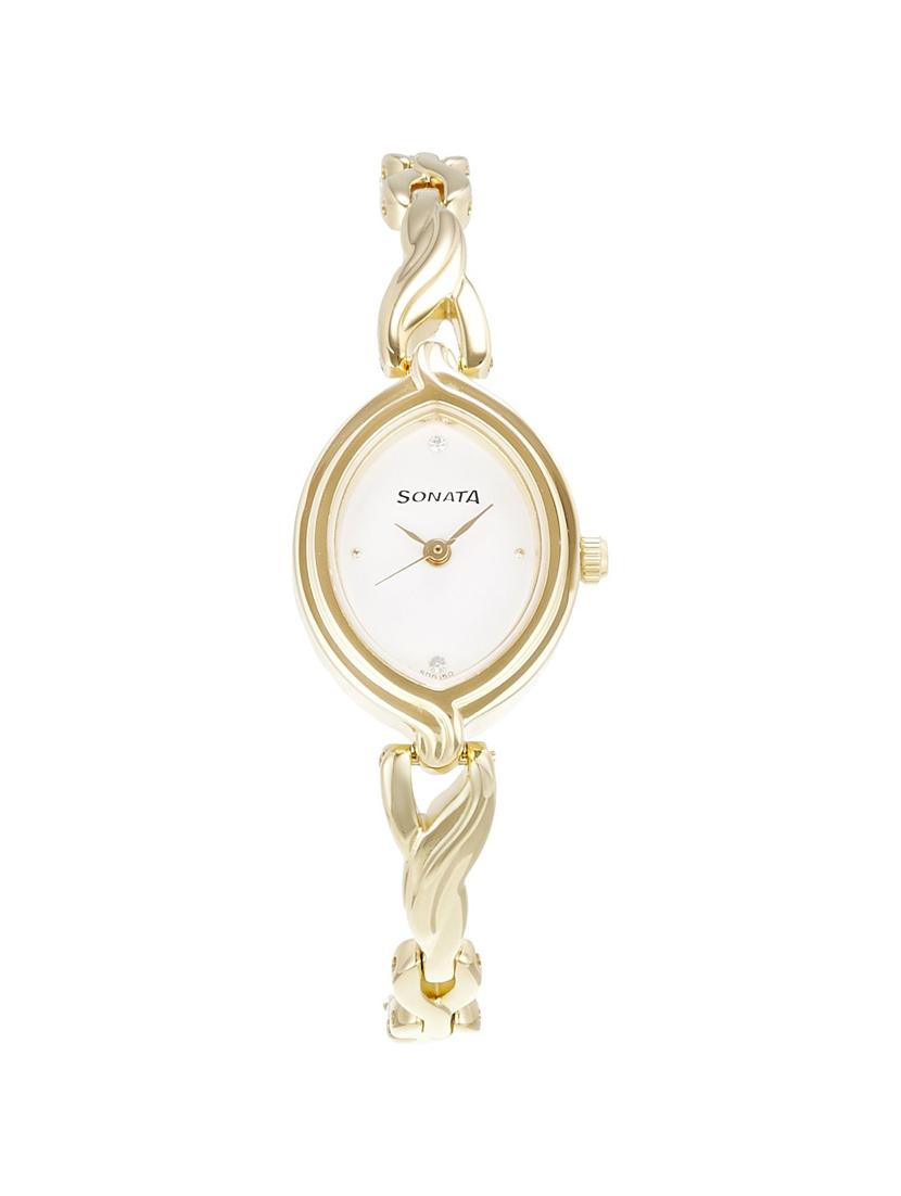 sonata analog white dial women's watch - 8109ym01 - 13291927 - Zoom Image - 1