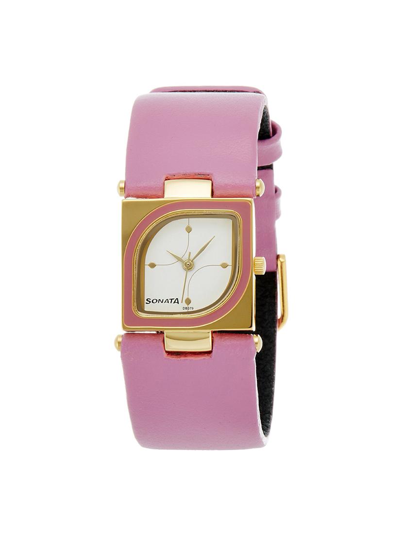 sonata analog white dial women's watch - nd8919yl01a - 13291939 - Zoom Image - 1