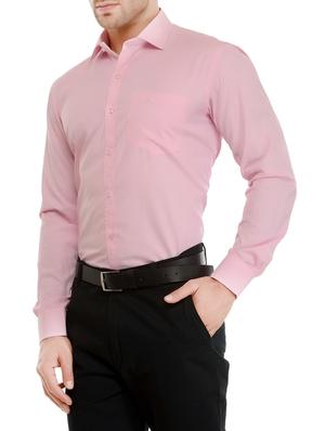 pink cotton formal shirt - 13292580 - Standard Image - 2
