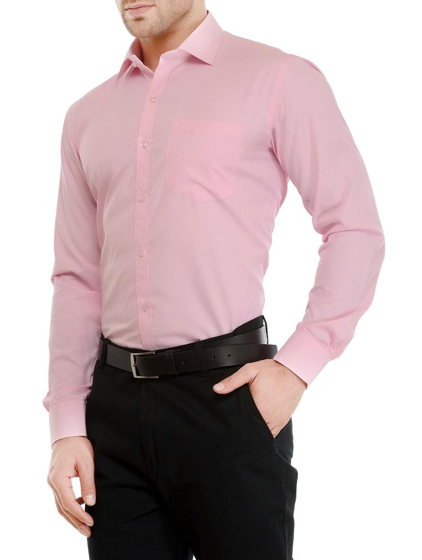 pink cotton formal shirt - 13292580 - Zoom Image - 2