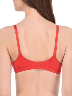 red solid front open bra - 13293252 - Standard Image - 3