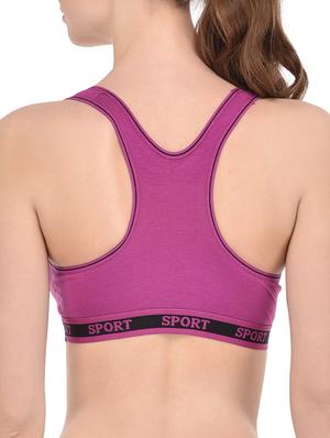 racer back sports bra - 13293254 - Standard Image - 3