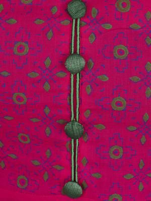 block printed flared kurta - 13293326 - Standard Image - 4