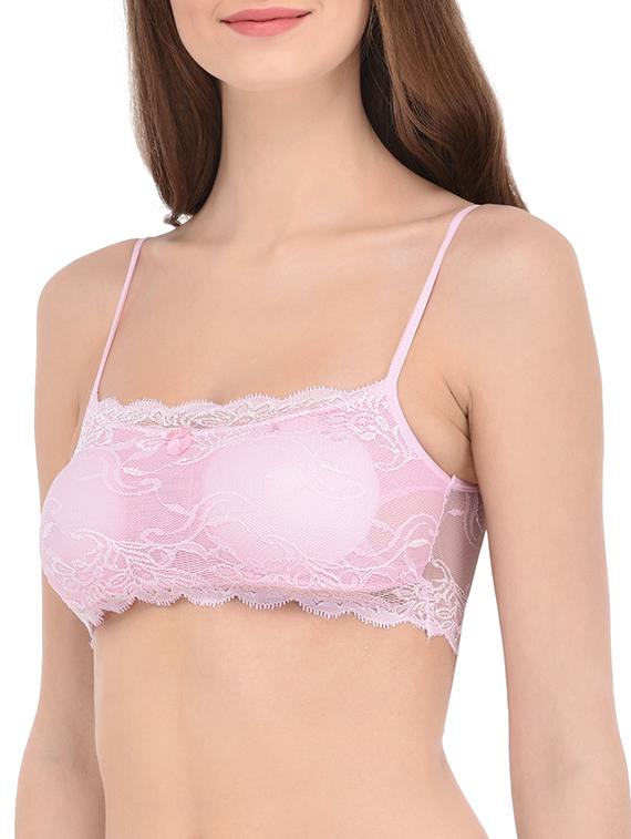 pink lace bralette - 13294066 - Zoom Image - 2