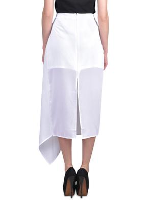 white asymmetrical layered skirt - 1329549 - Standard Image - 3