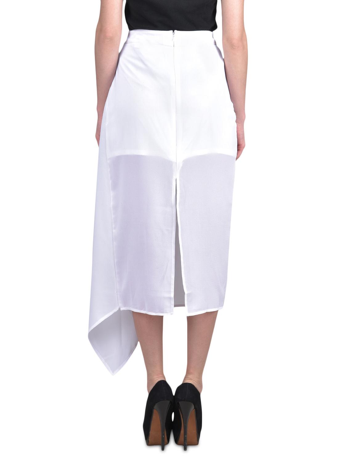 white asymmetrical layered skirt - 1329549 - Zoom Image - 3