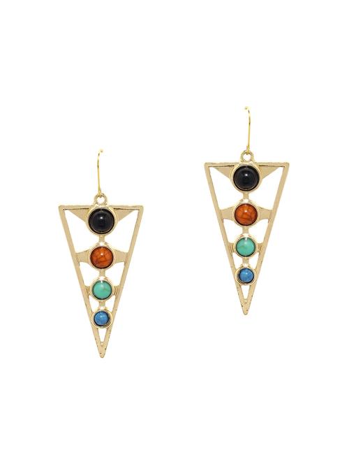 multi colored drop earrings - 13296113 - Standard Image - 1