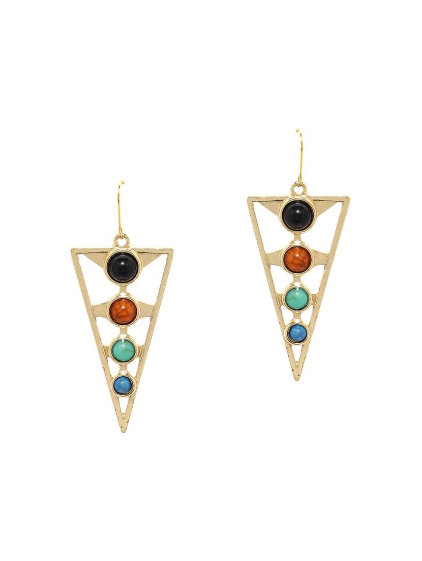 multi colored drop earrings - 13296113 - Zoom Image - 1