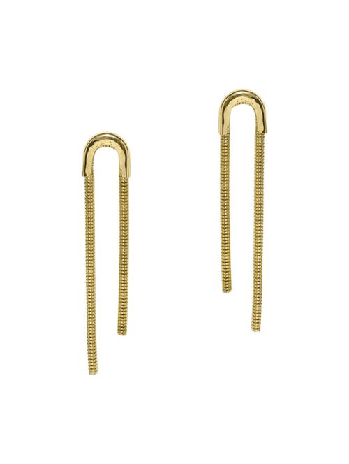 gold drop earrings - 13296121 - Standard Image - 1
