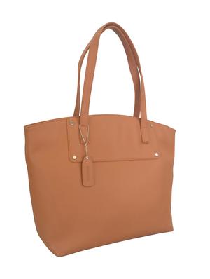 tan leatherette handbag - 13303393 - Standard Image - 4