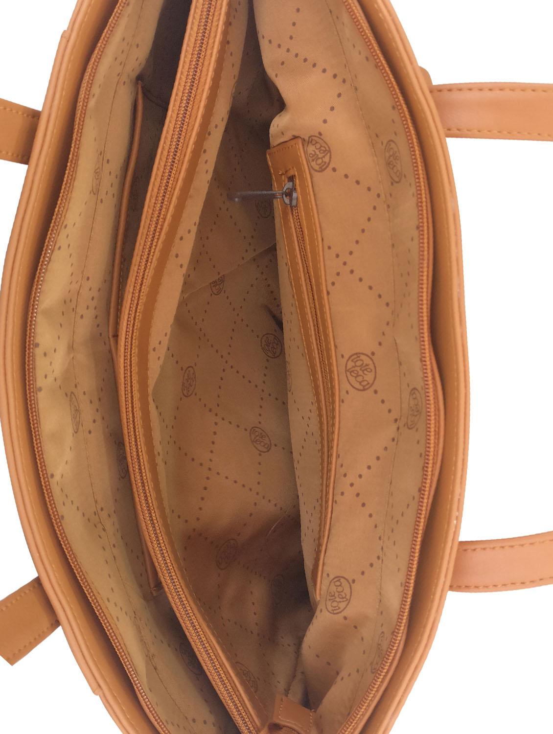tan leatherette handbag - 13303393 - Zoom Image - 3