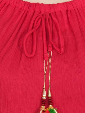 pom pom lace detail top - 13308307 - Standard Image - 4