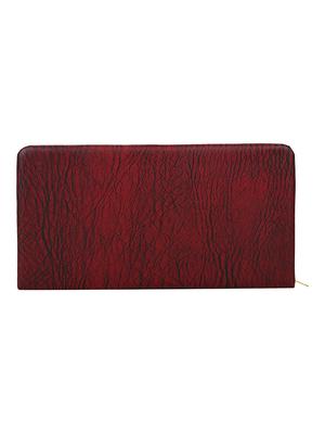 maroon leatherette clutch - 13308757 - Standard Image - 2