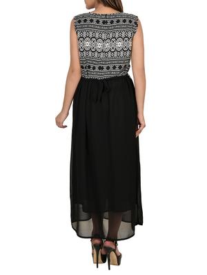 tie back gathered maxi dress - 13309481 - Standard Image - 3