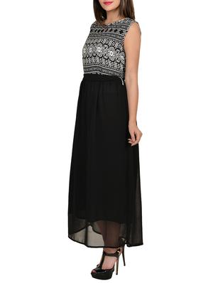 tie back gathered maxi dress - 13309481 - Standard Image - 4