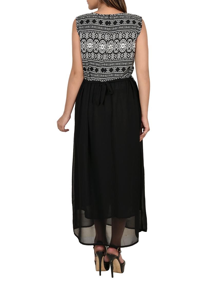 tie back gathered maxi dress - 13309481 - Zoom Image - 3