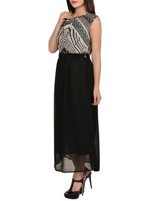 tie back gathered maxi dress - 13309482 - Standard Image - 2