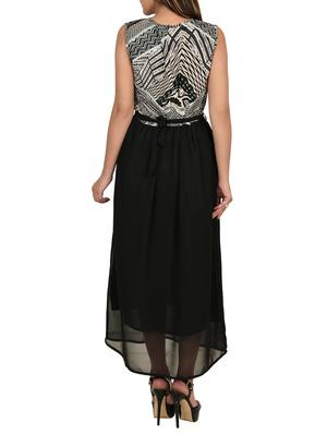 tie back gathered maxi dress - 13309482 - Standard Image - 3