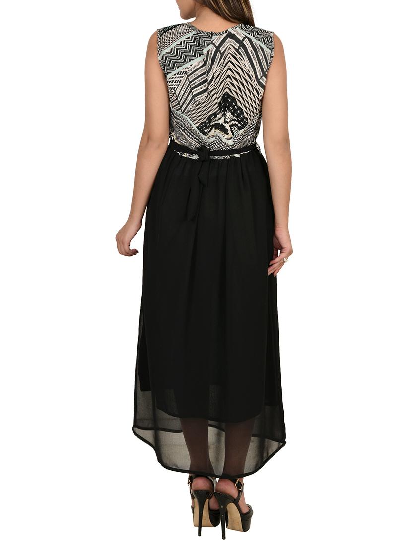 tie back gathered maxi dress - 13309482 - Zoom Image - 3