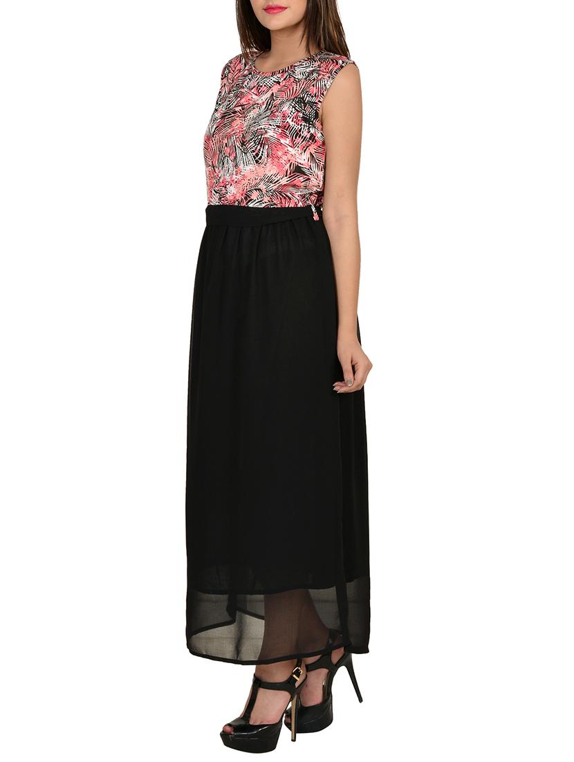 tie knot back floral maxi dress - 13309483 - Zoom Image - 2