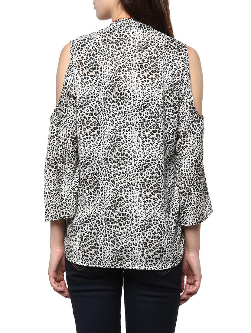 black printed cotton shirt - 13310325 - Zoom Image - 3