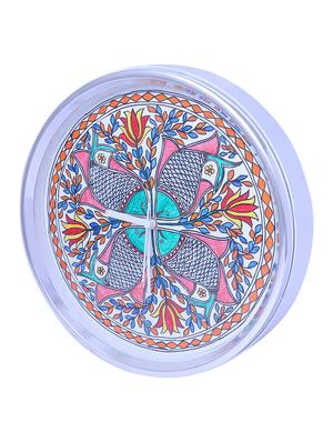 imithila handpainted decorative analog wall clock - 13310535 - Standard Image - 3