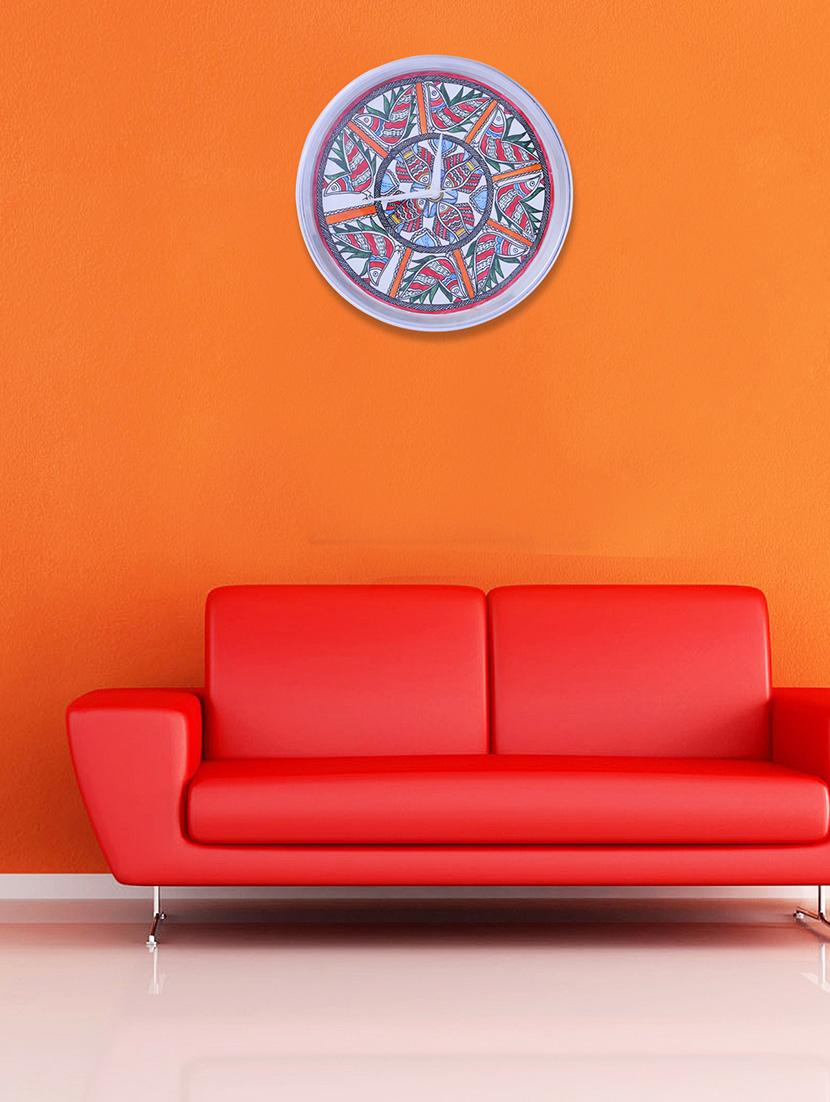 imithila handpainted decorative analog wall clock - 13310541 - Zoom Image - 1