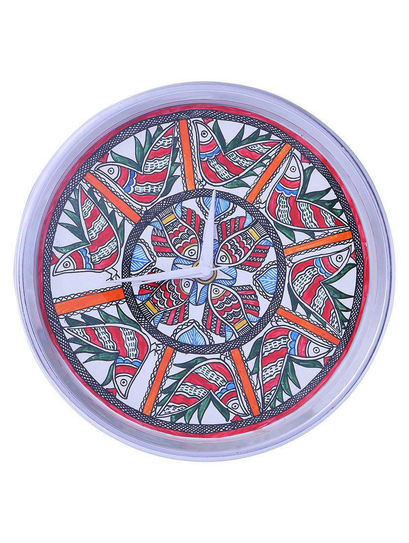 imithila handpainted decorative analog wall clock - 13310541 - Zoom Image - 2