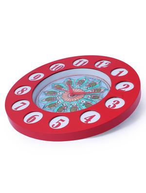 imithila handpainted decorative analog wall clock - 13310546 - Standard Image - 3