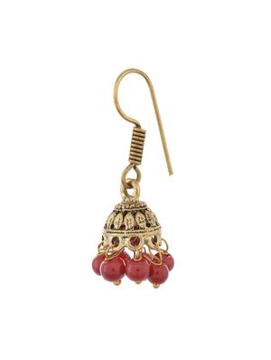 red metal drop earrings - 13312382 - Standard Image - 2