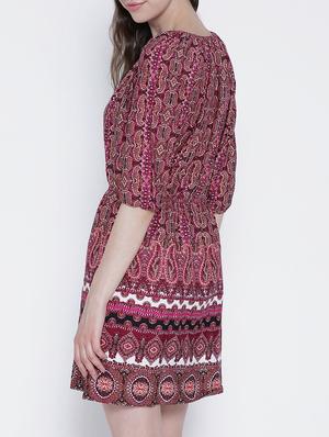 pink printed dress - 13315990 - Standard Image - 3
