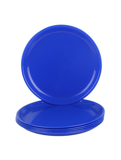 day2day forever royal blue microwave safe dinner plates pack of 6 - 13316248 - Standard Image - 1