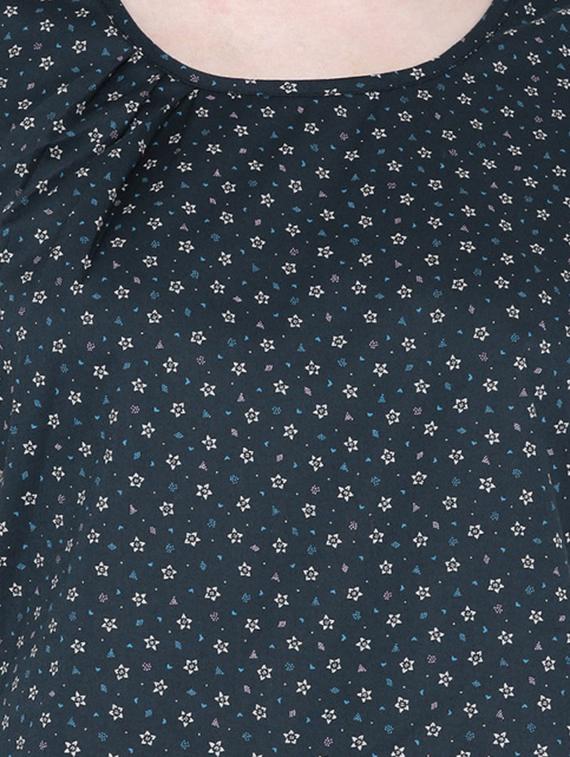 black printed cotton regular top - 13316265 - Zoom Image - 4