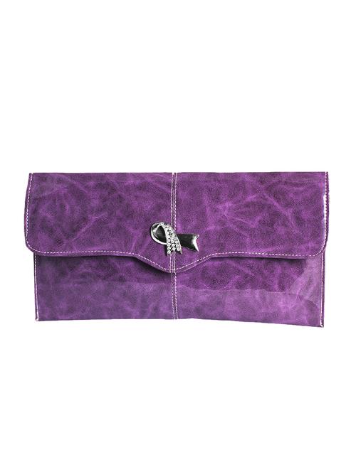 purple leatherette clutch - 1332244 - Standard Image - 1