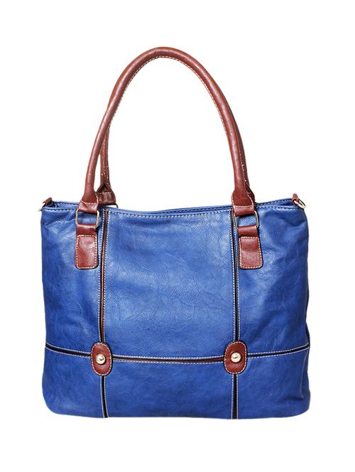 blue leatherette handbag - 1332255 - Standard Image - 1