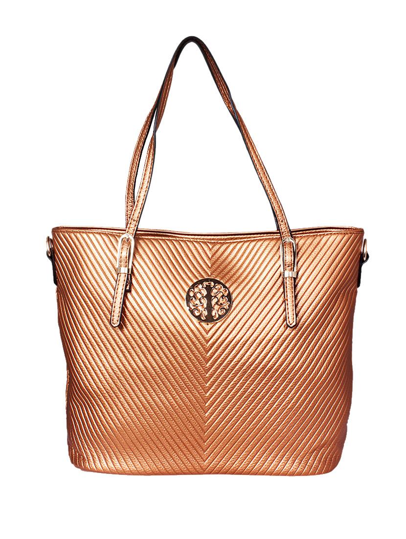 copper leatherette handbag - 1332271 - Zoom Image - 1