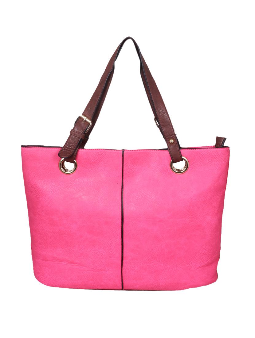pink leatherette handbag - 1332275 - Zoom Image - 1