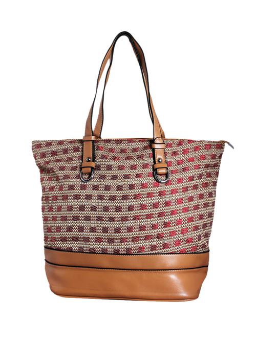 beige leatherette handbag - 1332282 - Standard Image - 1