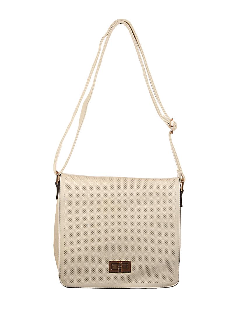 beige leatherette sling bag