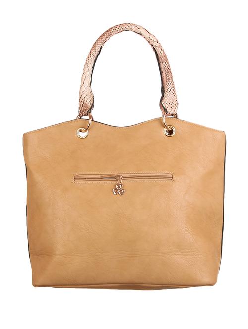 beige leatherette handbag - 1332342 - Standard Image - 1