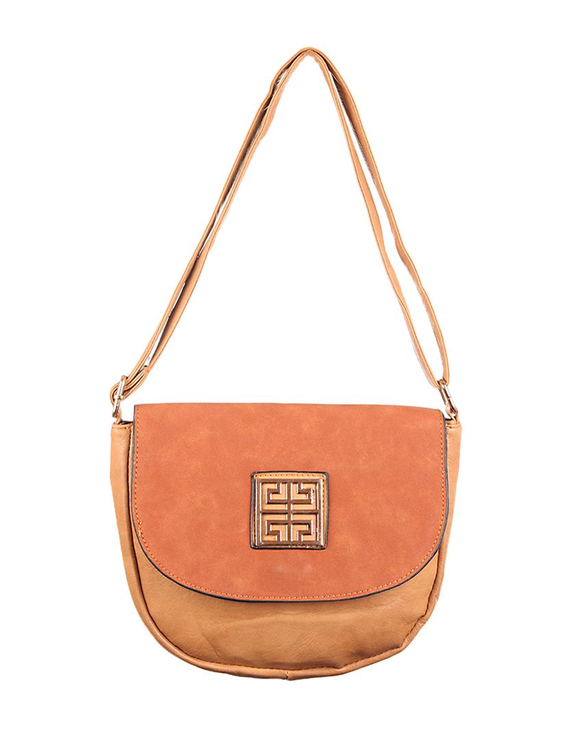beige, peach leatherette sling bag - 1332372 - Zoom Image - 1