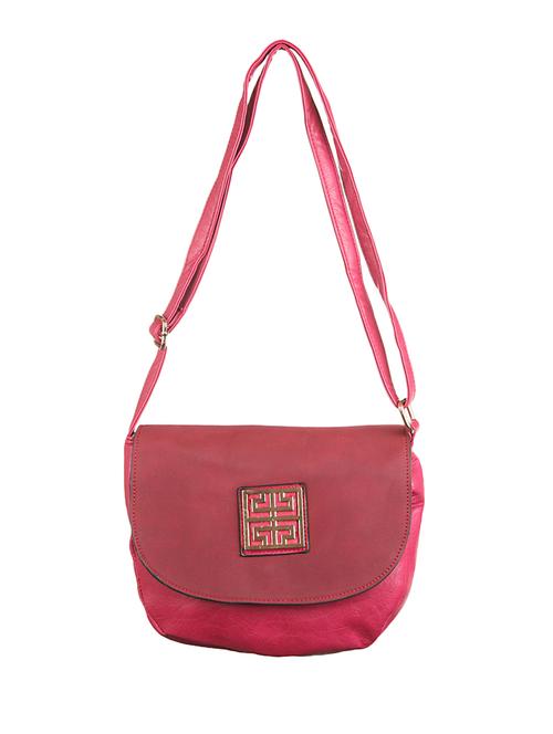 red leatherette sling bag - 1332374 - Standard Image - 1