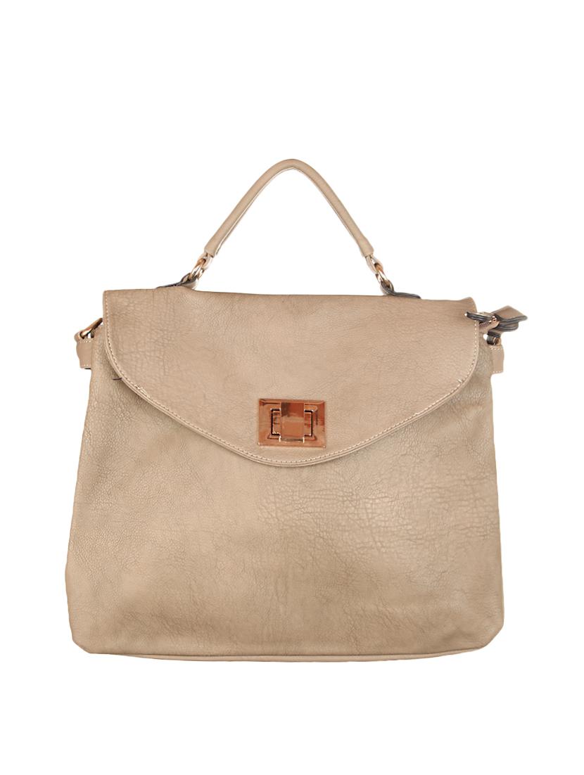 beige leatherette handbag - 1332381 - Zoom Image - 1